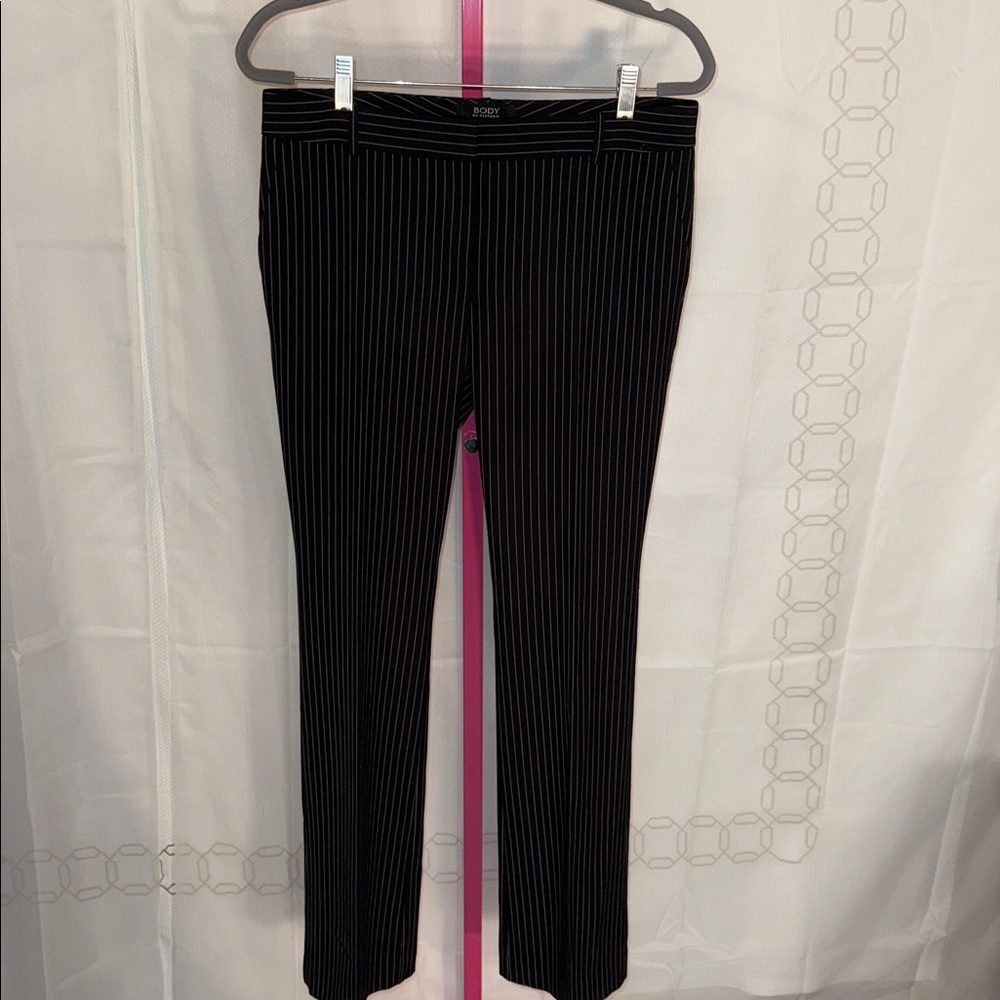 Victoria's Secret Black Pinstripe Trousers Bootcut Y2K